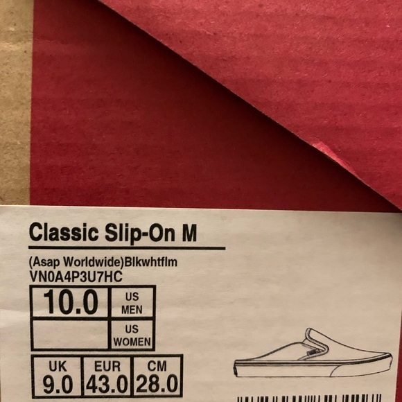 EUC A$AP Rocky - Vans slip on mules - Picture 6 of 6